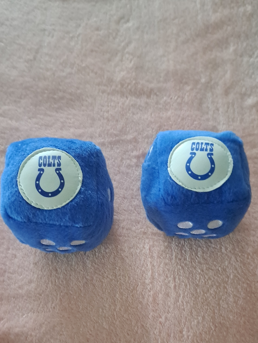 Plush Dice Pair - Blue